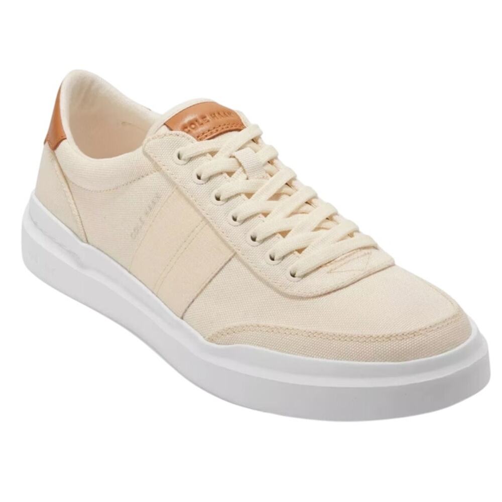 Cole Haan GrandPro Rally Court II Sneaker US 9.5 M Ivory Canvas EUC